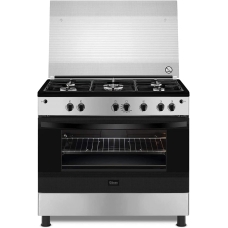 General Golden Freestanding gas stove and oven steel surface with grill 5 upper burners 90 x 60 cm multi-function manual control Snell