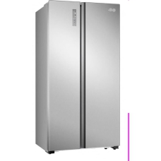 Icone Side By Side Refrigerator 2 Doors No Frost 21 Cu.Ft 594 Liter Silver