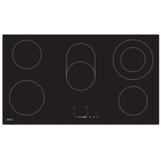 Ugine Built In Surface Plate 90 Cm 5 Burner Electricity Digital Multi Function Self Ignition Black