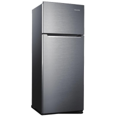 Telezone Top Mount Refrigerator 2 Doors No Frost 11.7 Cu.Ft 332 Liter Silver