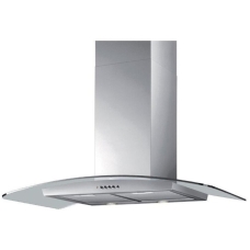 Thomson Curved Chimney Bilt In Cooker Hood 90 Cm 3 Speeds Steel Italy