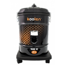 Koolen Wet And Dray Drum Vacuum Cleaner 21 Liter 1600 Watt To Extract Dust,Dirt Black