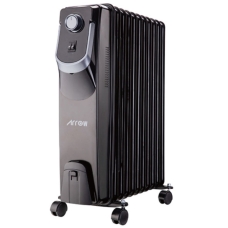 Arrow Rectangle Electric Heater 2500 Watt 11 Candles 3 Levels Of Temperature Control Protection From Falling Black 