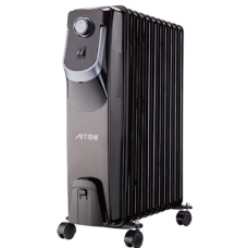 Arrow Rectangle Electric Heater 2500 Watt 13 Candles 3 Levels Of Temperature Control Protection From Falling Black 