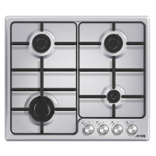 Built-In Hob Built-In Gas Arrow Steel Surface 60 Cm 4 Burners Steel Turkish