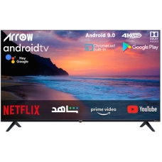 Arrqw Flat Smart TV Led 50 Inch 4 K UHD Android Wifi Black