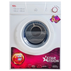 Star Vision Condensing Clothes Dryer Front Load 6 Kg 8 Program Silver