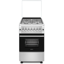 Setech Free standing Cooker Gas 60×60 Cm 4 Burner Steel Multi Function Full Safety Steel