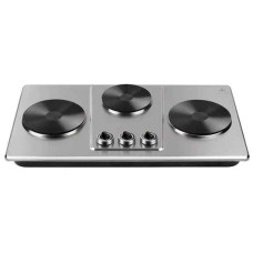 Koolen Electricity Free Stand Hot Plate 2800 Watt 3 Burner Multi Level Manual Silver 