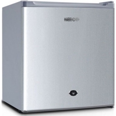 Arow Mini Bar Refrigerator Internal Freezer Singel Door De Frost 1.5 Cu.Ft 43 Liter For Offices And Bedrooms Silver