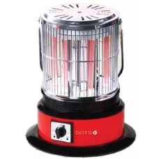 Dots Electric Heater 2000 Watt 360 Degree Heating Red