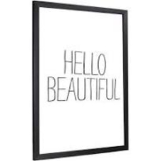 Wooden Wall Frame Black Frame 20X40 Cm