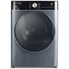 Chiq Automatic Washing Machine With Dryer 10 Kg Front Load Multi Program 1400 Prm Inverter Silver 