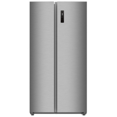 Chiq Side By Side Refrigerator 2 Doors No Frost 21.9 Cu.Ft 622 Liter Inverter Steel 