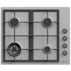 General Gold Built-in gas stove steel surface 60 cm 4 burners multi-level manual control steel