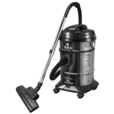 Eurex drum vacuum cleaner 25 liters 2000 watts rotating brush black