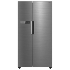 Midea Side By Side Refrigerator 2 Doors No Frost 18.3 Cu.Ft 520 Liter Inverter Silver