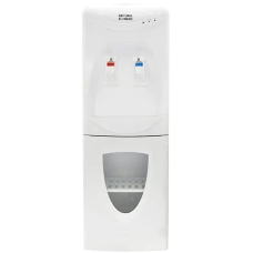 General Superme Standing Water Dispenser Hot-Cold 2 Tap Top Load Capacity Cold Water 2 Liter Hot Water 5 Liter With Refrigerator White