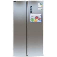 Baisc Side By Side Refrigerator 2 Doors No Frost 19.9 Cu.Ft 562 Liter Inverter Steel