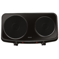 Sencor Electric Free Standing Stove 2250 Watt 2 Burners Manual Control Black